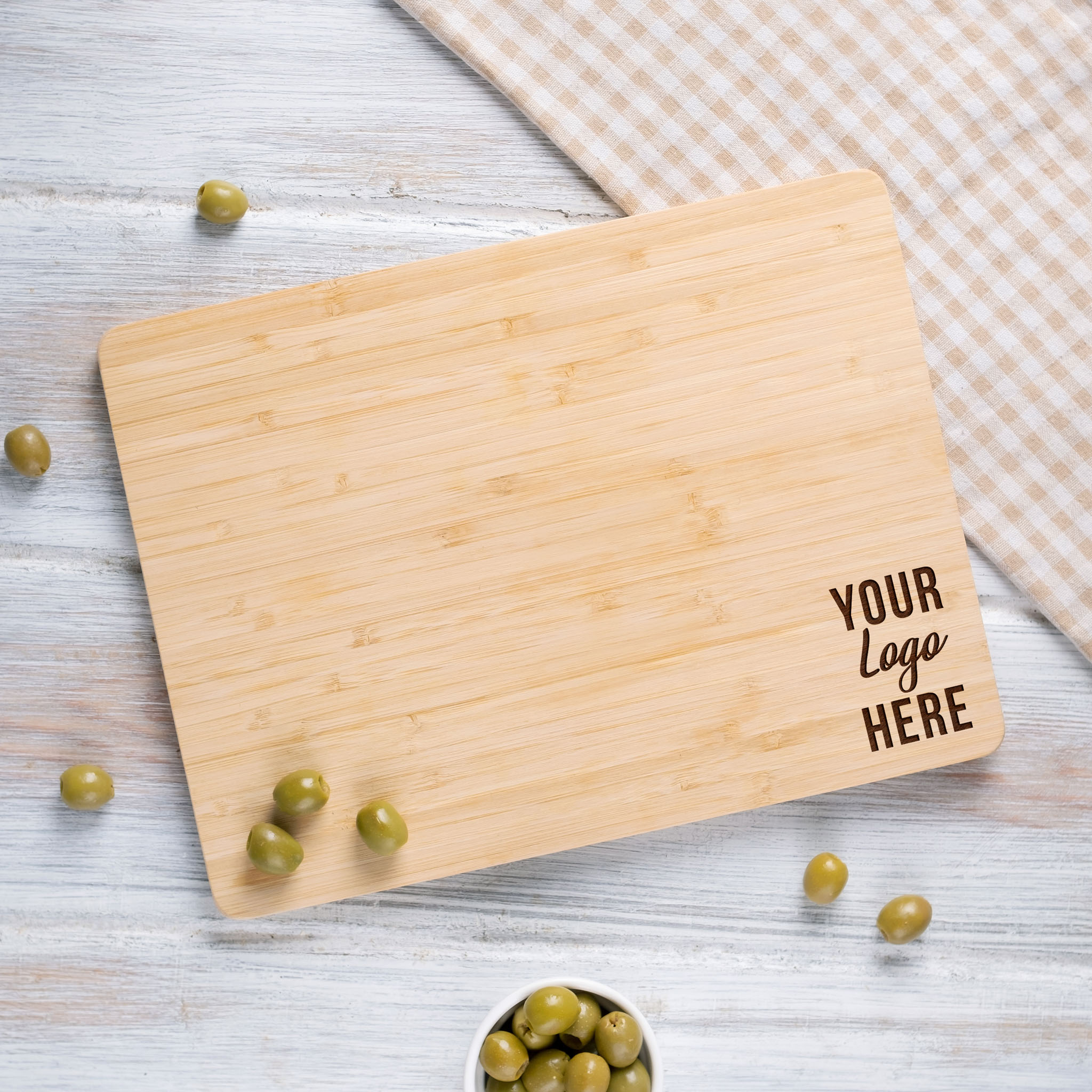 Custom Bamboo Cutting Board with Logo