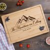 Engraved Cutting Board with Outdoor Design