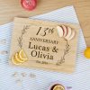 Personalized Wooden Anniversary Gift Cutting Board