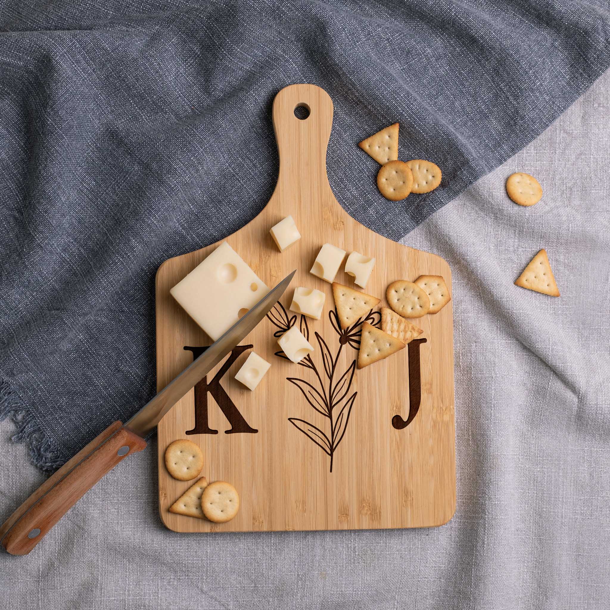 Personalized Paddle Cutting Board
