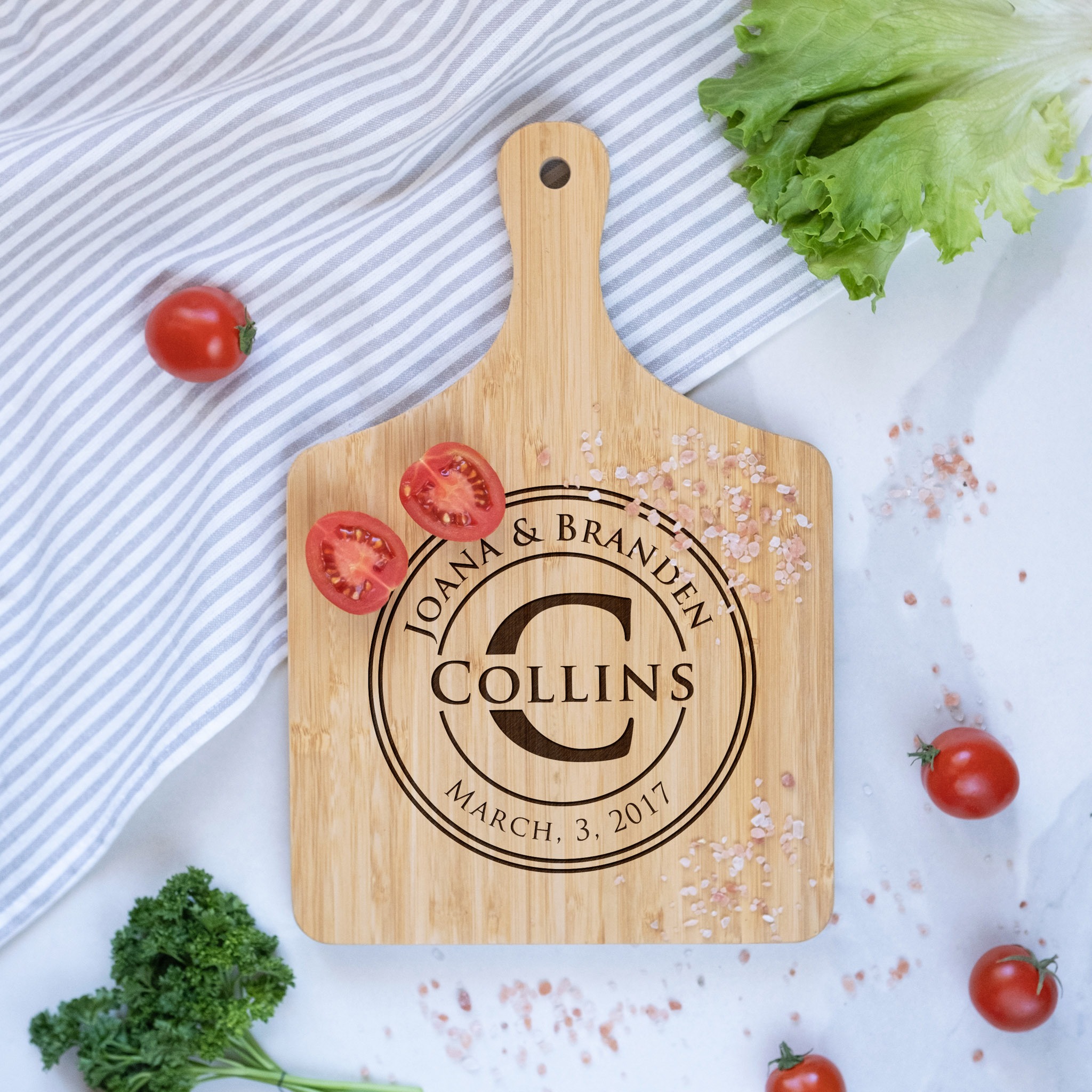 Personalized Paddle Cutting Board