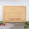 Personalized Bamboo Board with Juice Grooves (Light)