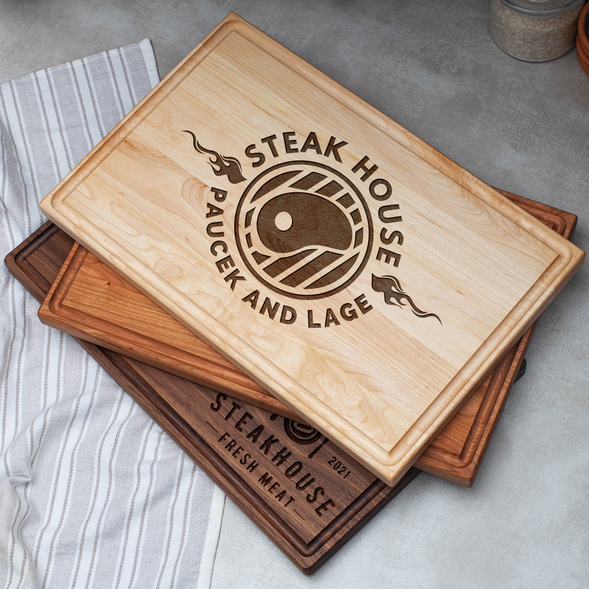 Custom Cutting Boards with logo for corporate gifts