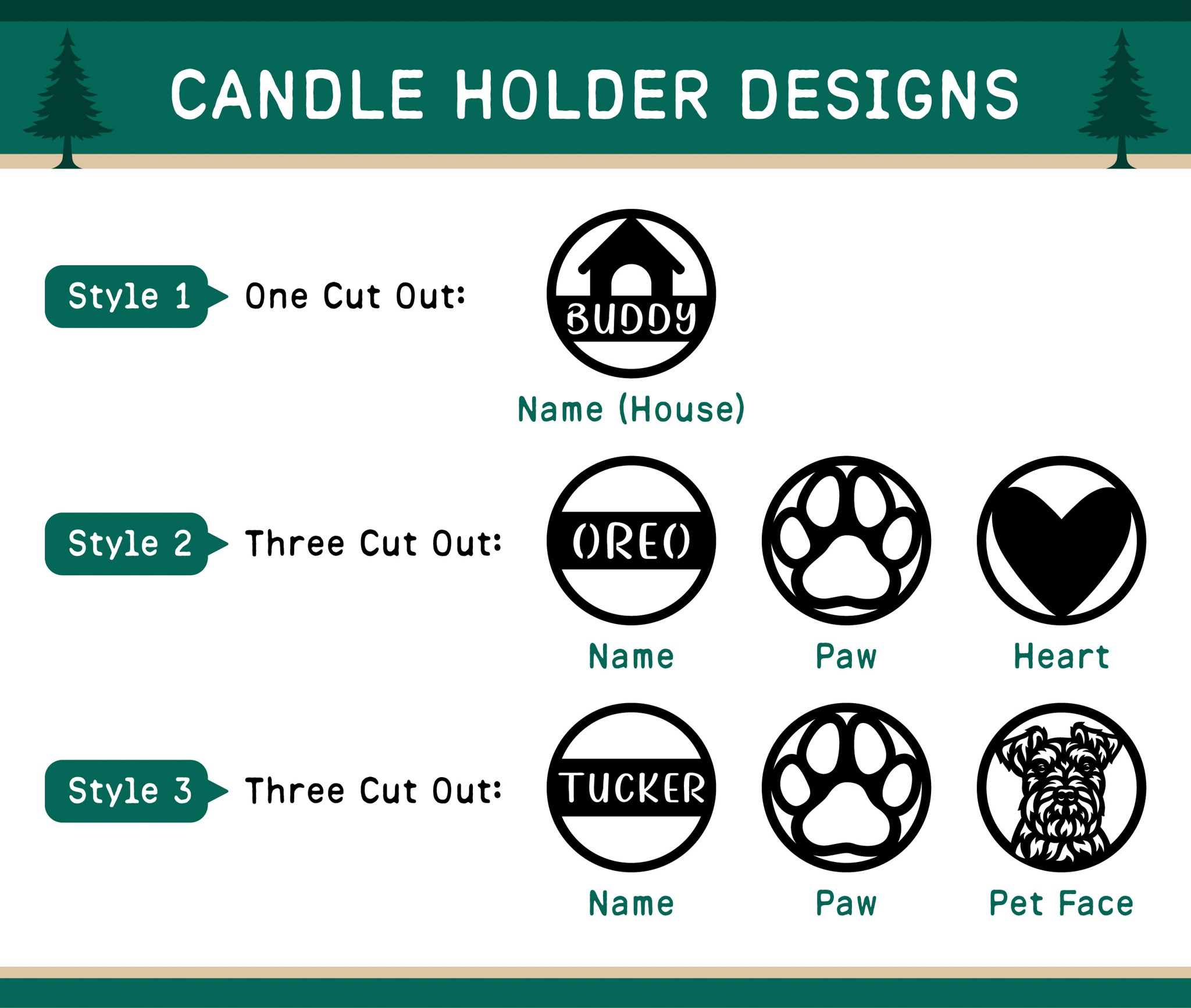 Custom Pet Memorial Candle Holder with Engraved Name - Image 6