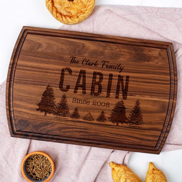 Personalized Cabin Cutting Board