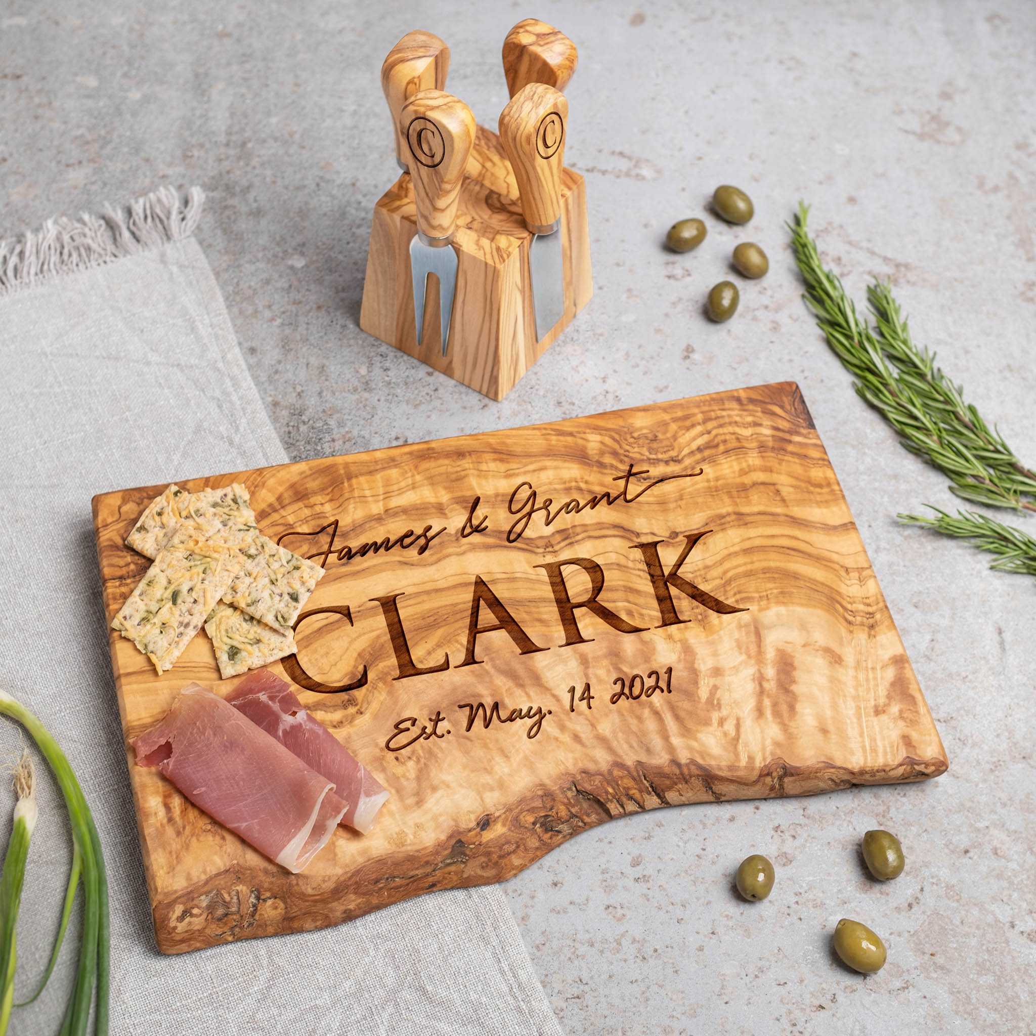 Handwritten Engraved Cutting Board