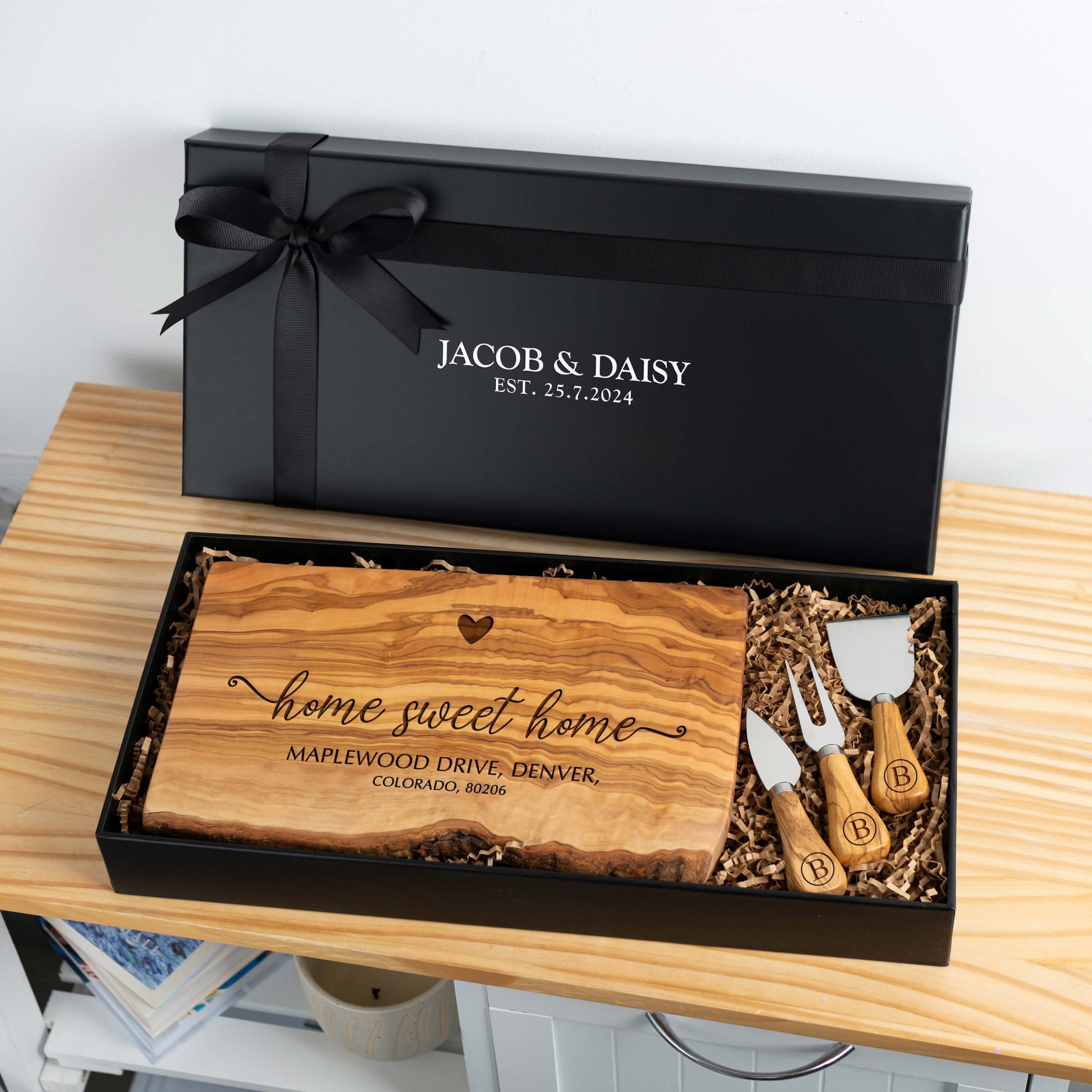 Personalized Housewarming Charcuterie Gift Box