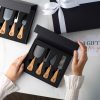 Stainless Steel Cheese Knife Set in Black Gift Box – Corporate, Client & Employee Gift