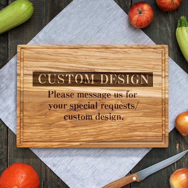 Personalized Olive Wood Cutting Board for branding