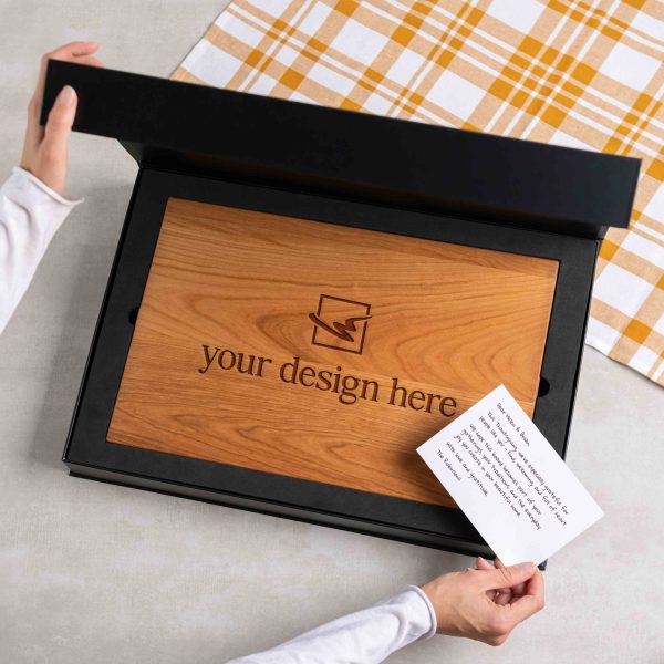 Custom Logo Cutting Board with Optional Premium Gift Box