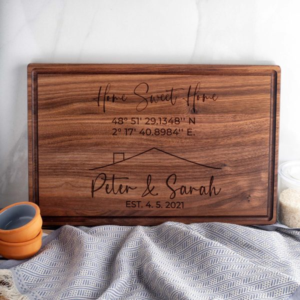 Personalized cutting board for sale for realtors