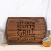 Eat drink scott's grill cutting board.