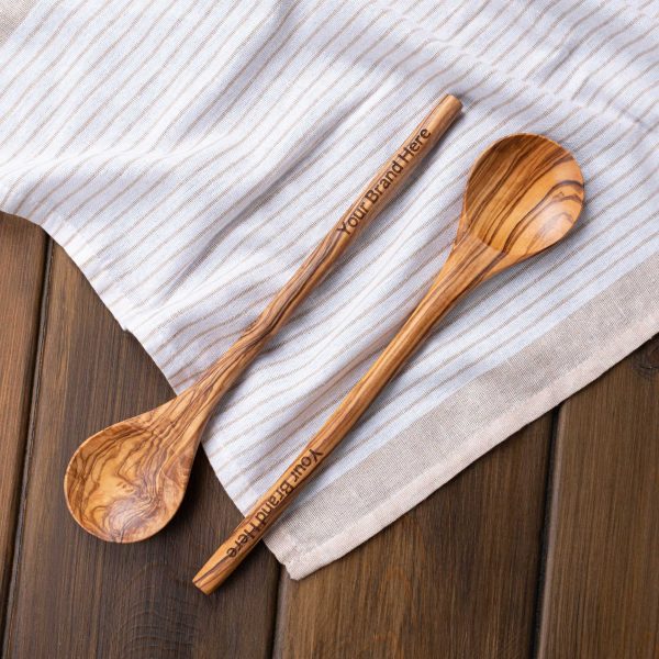 Custom Spoon with Your Logo Engraved - Round