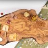X-Large Olive Wood Charcuterie Board Personalized