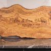 X-Large Olive Wood Charcuterie Board Personalized