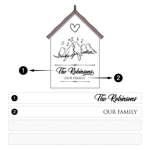 Alternative view of Custom Wooden House Plaque with Last Name
