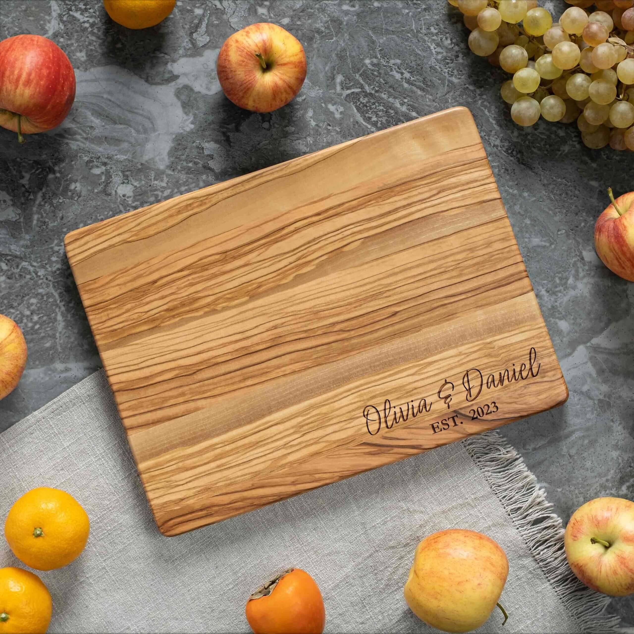 Personalized Olive Wood Cutting Board