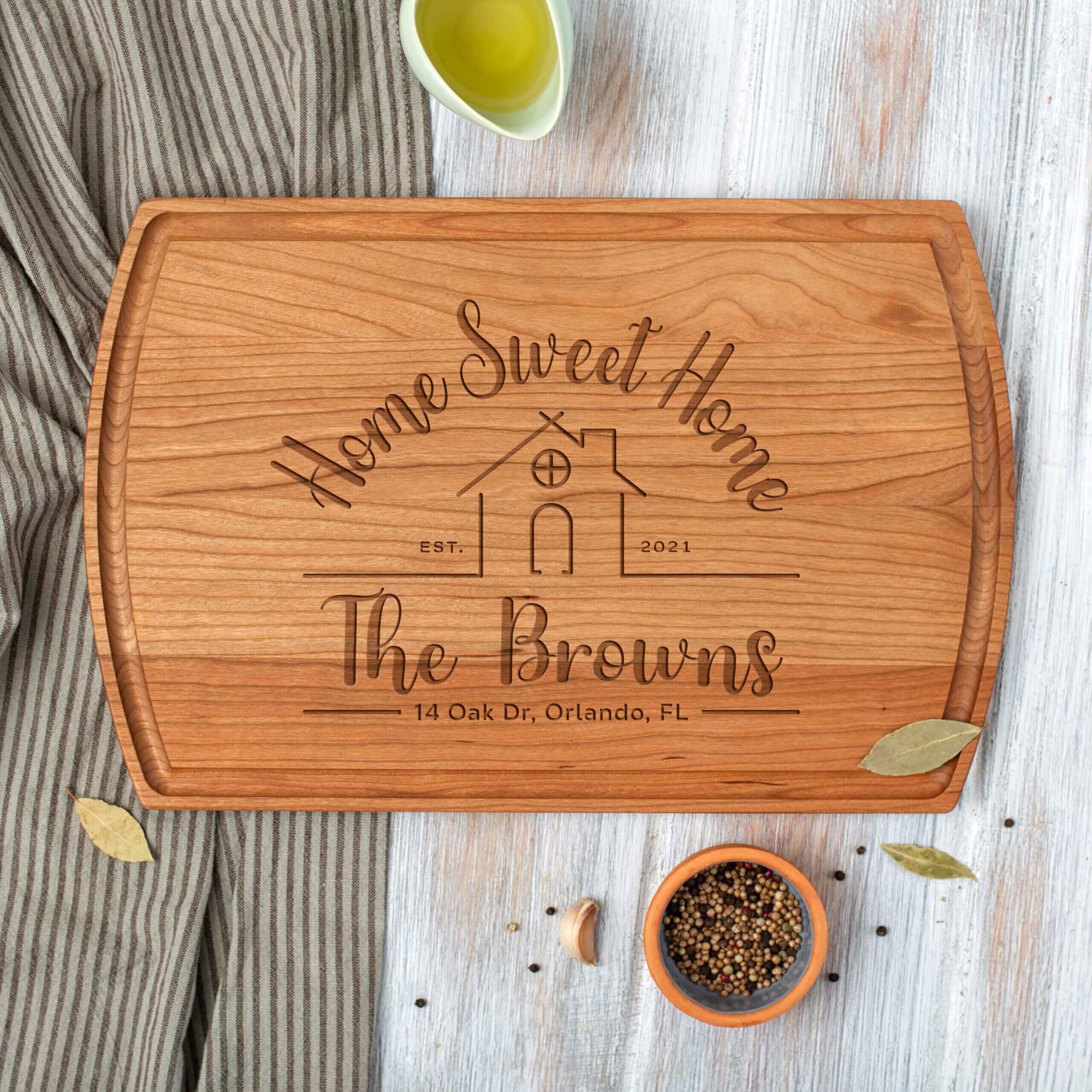 Personalized Realtor Closing Gift Cutting Board