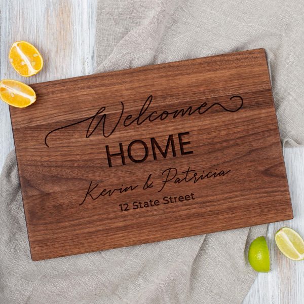Welcome home cutting board.
