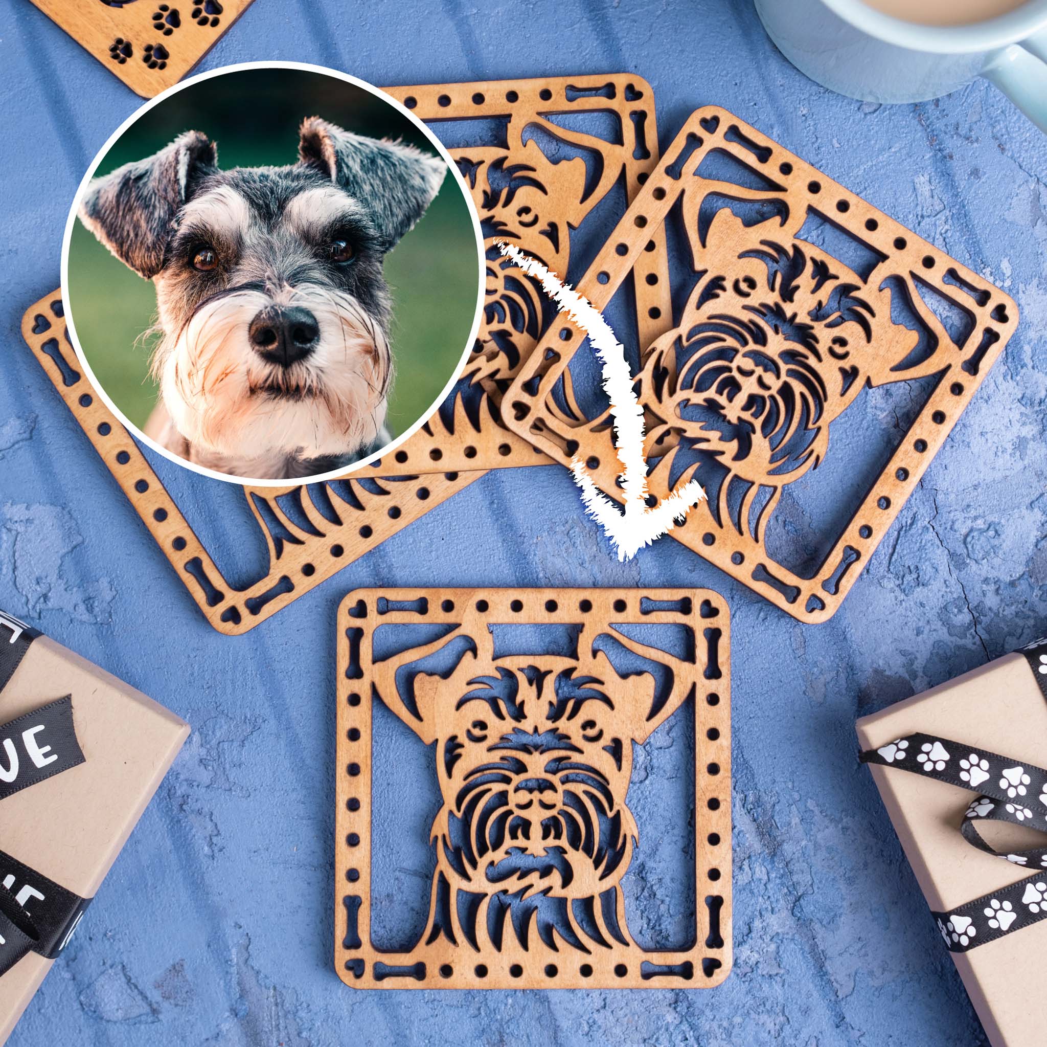 Custom Dog Coasters