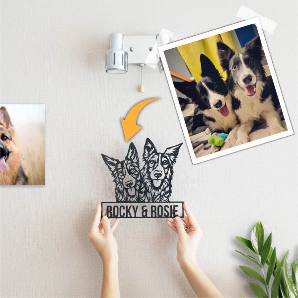 Custom Cut-Out Pet Memorial Plaque with Wooden Holder