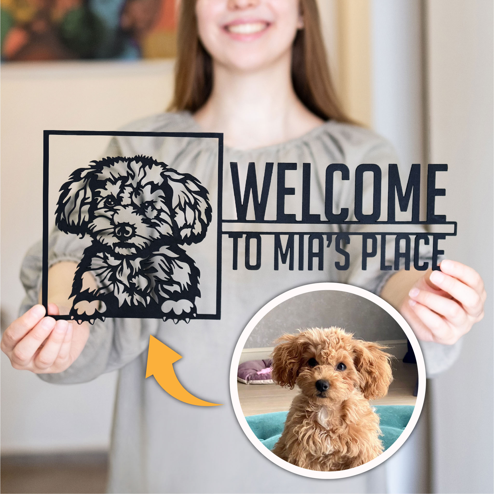 Personalized Pet Wall Sign - Image 2