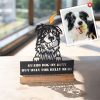 Custom Cut-Out Pet Memorial Plaque with Wooden Holder