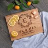 Custom Engraved Cutting Board for couples