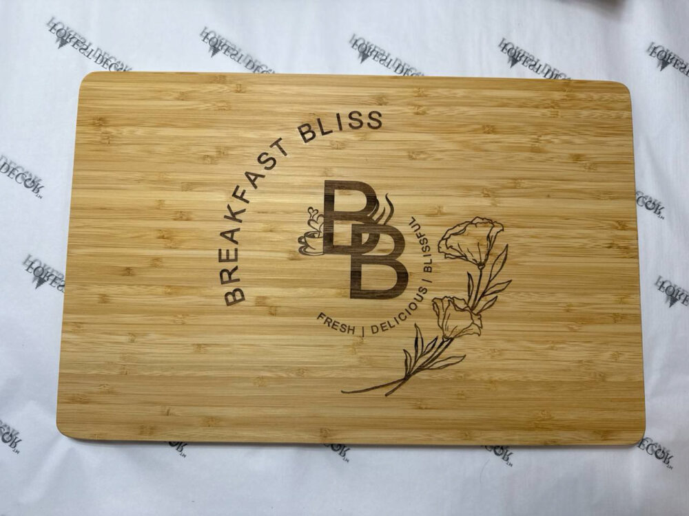 Olive wood cutting boards with logo