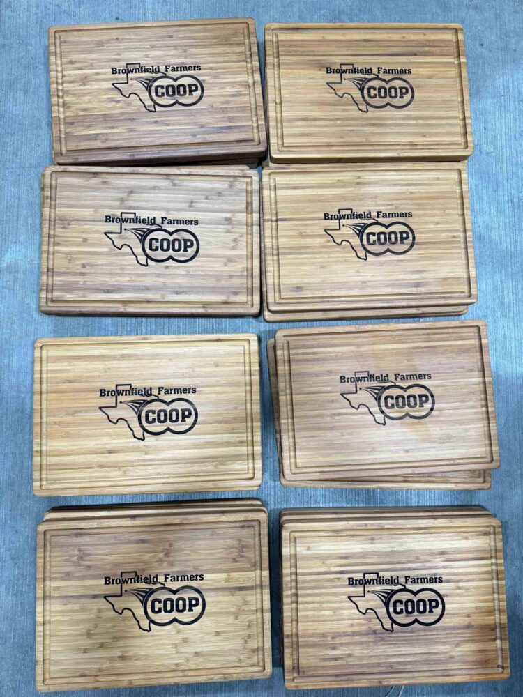 Bulk Engraved Logo maple cutting boards