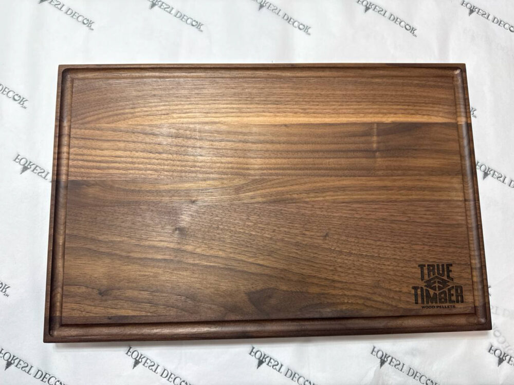Engraved logo cutting boards