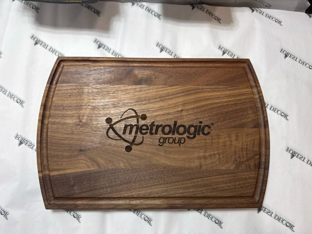 Engraved logo cutting boards