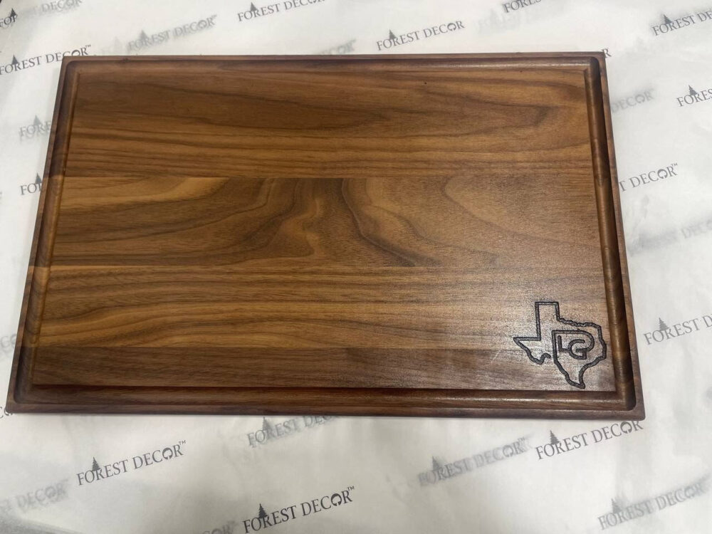 Engraved logo cutting boards