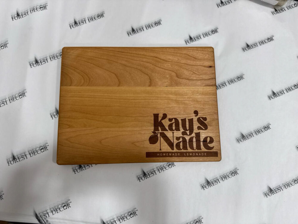 Engraved logo cutting boards