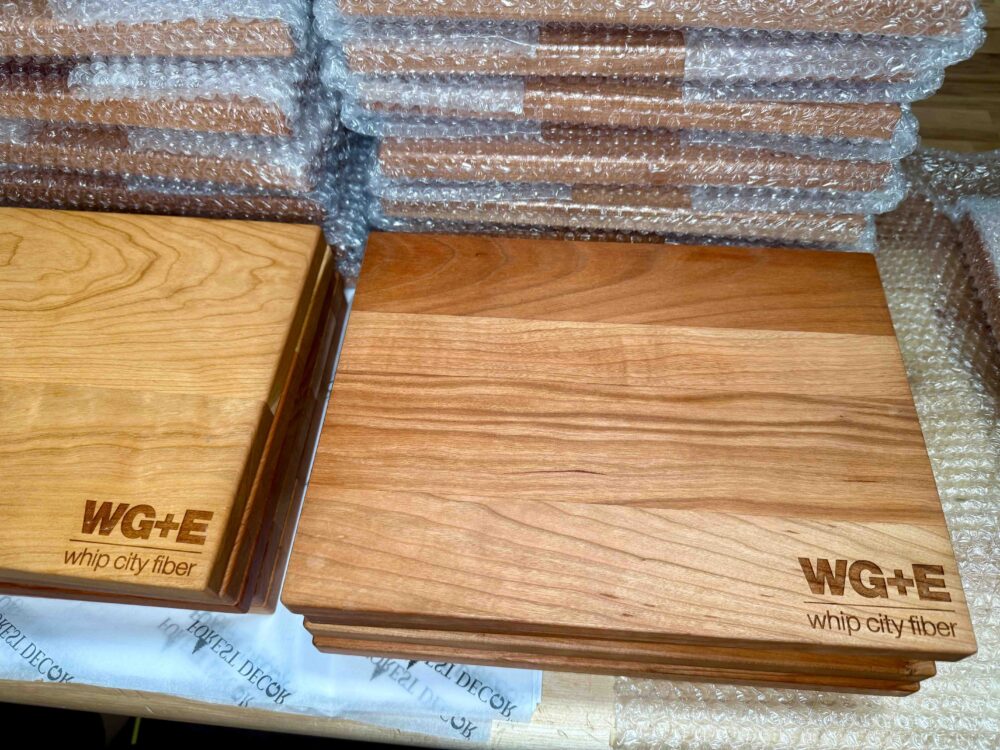 Personalized Olive wood cutting boards with logo