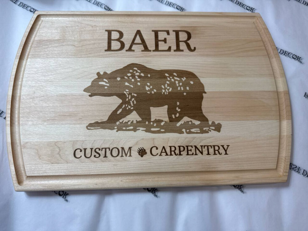 Logo cutting boards for carpenters