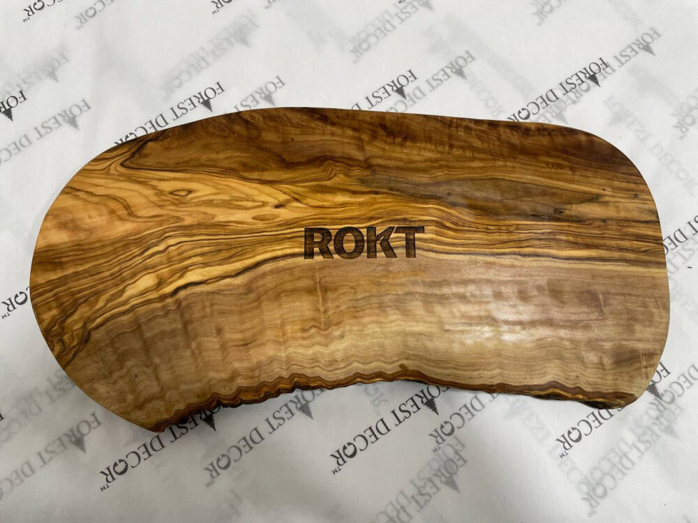 Olive wood cutting boards with logo for sale