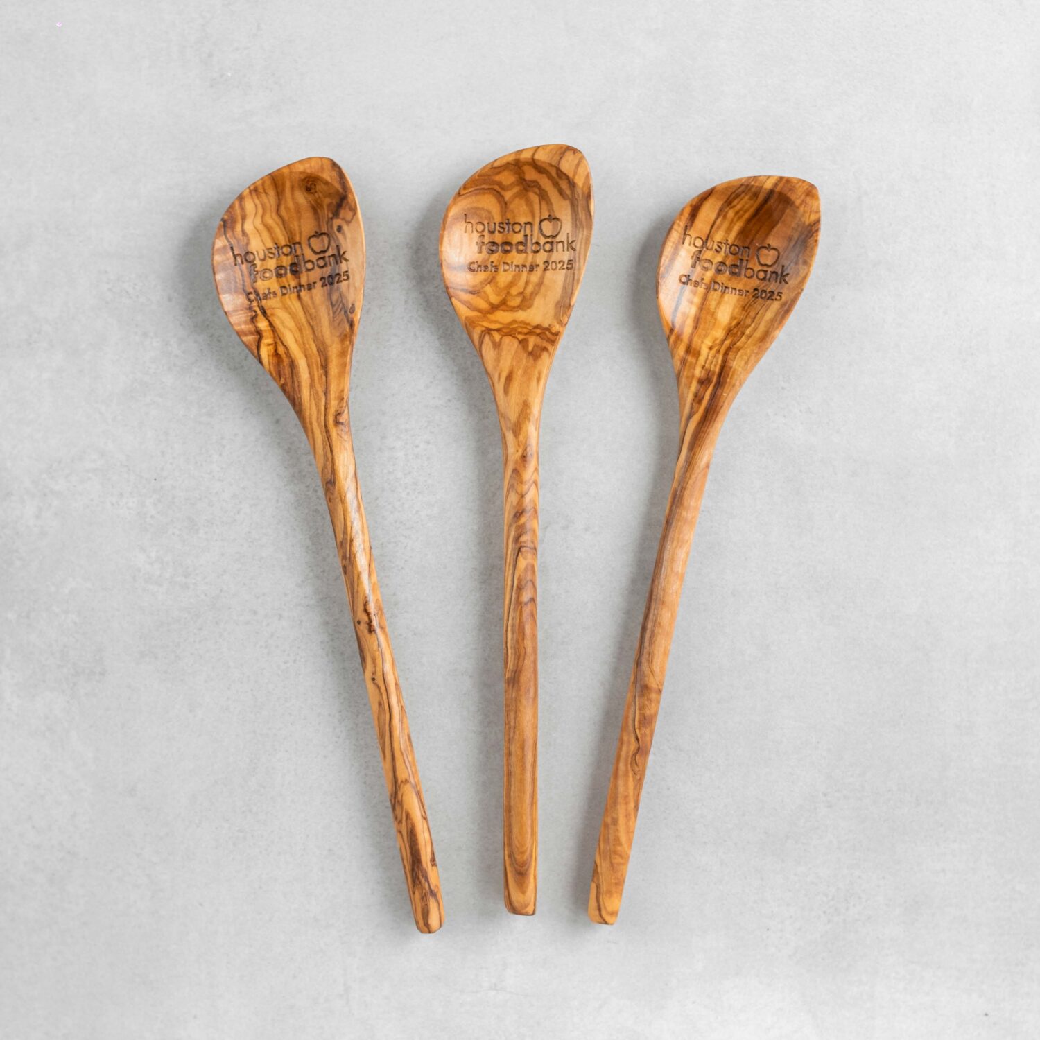 Olive wood spoons for corporate gifting