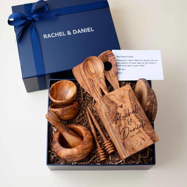 Personalized Olive Wood Kitchen Gift Box
