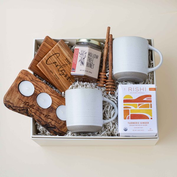 Personalized Cozy Tea & Candle Gift Box