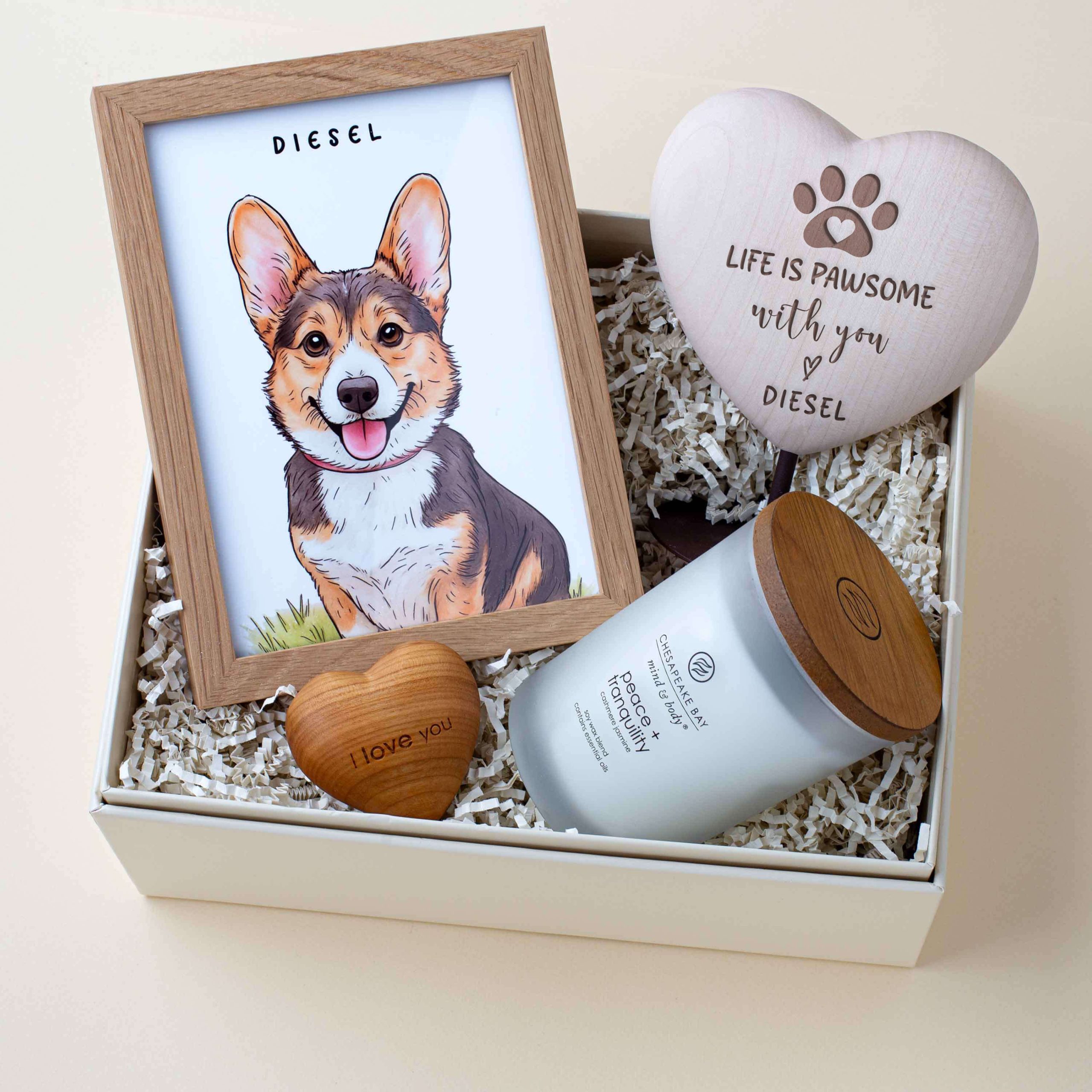 Pet Portrait Keepsake Gift Box