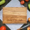Personalized Wedding Cutting Board - Mr. & Mrs. Design