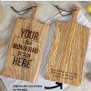 Personalized Olive Wood Board with Handle (17x8 inch)