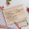 Engraved Recipe Cutting Board