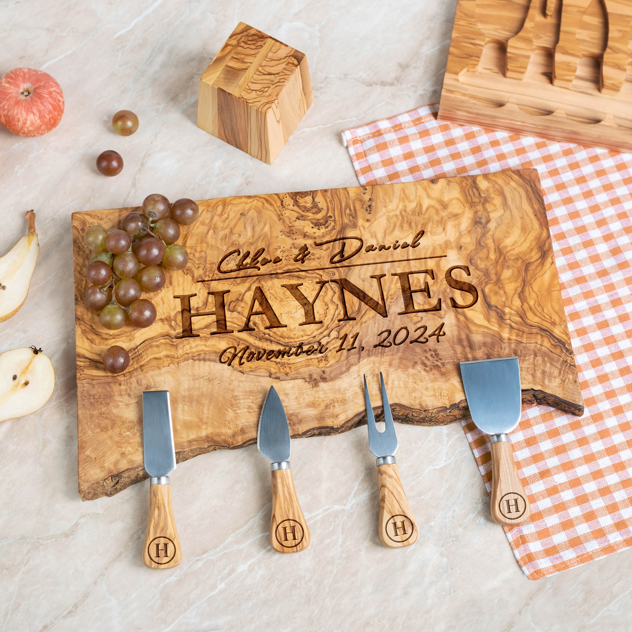 Handwritten Recipe Engraved Cutting Board for sale