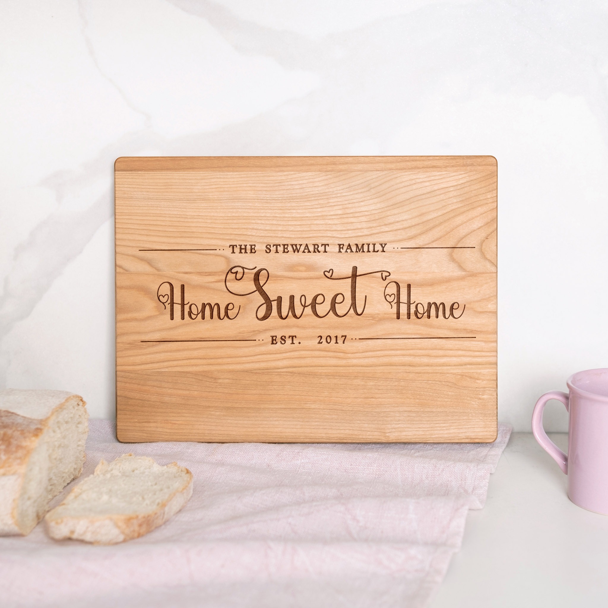 Personalized Home Sweet Home Cutting Board