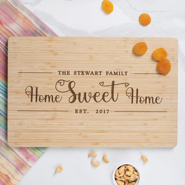 Personalized Home Sweet Home Cutting Board