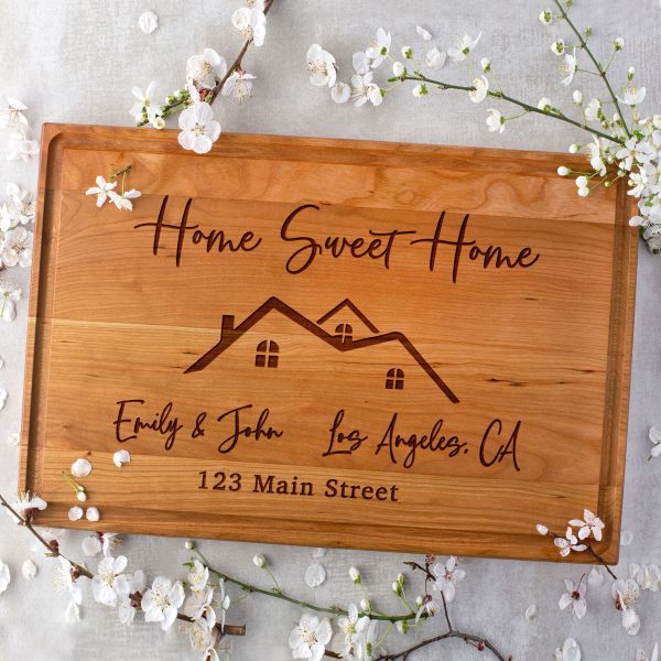 Home sweet home cutting board.