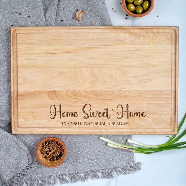 Personalized Home Sweet Home Cutting Board