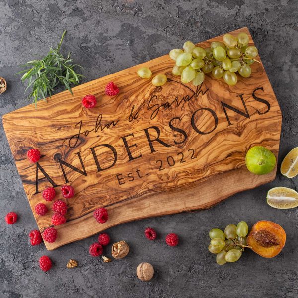 Personalized Live Edge Charcuterie Board